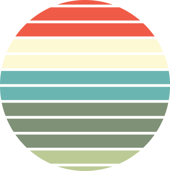 vintage retro sunset png