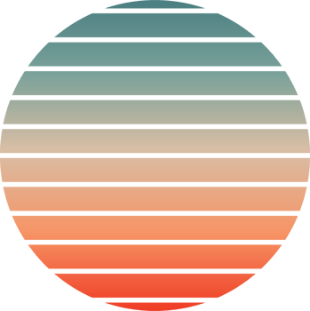 vintage retro sunset png