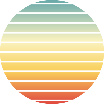 vintage retro sunset png