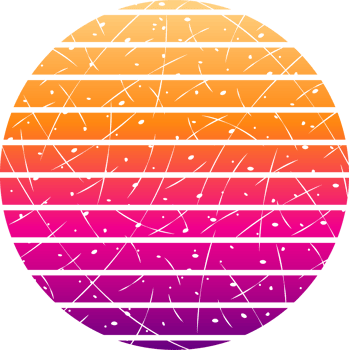 vintage retro sunset png