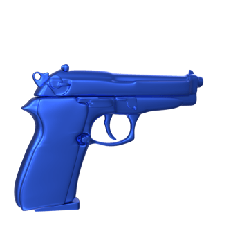 3D Rendering Of Pistol Gun png