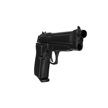 3D Rendering Of Pistol Gun png