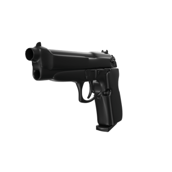 3D Rendering Of Pistol Gun png