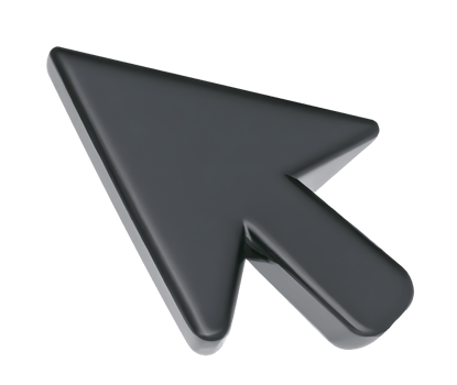 3d computer mouse cursor. arrow icon. Generative AI. png