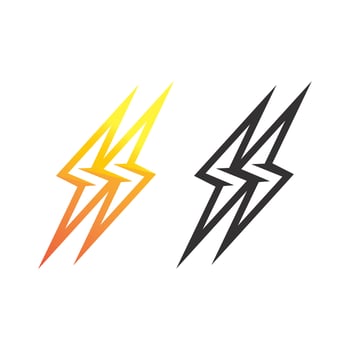 Flash Electric Logo Vector icon set  illustration design template. Bolt Energy Icon.electric logo flash vector bolt