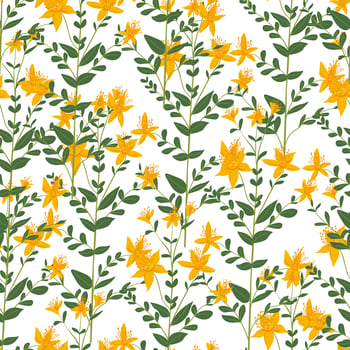 Botany and flowers, foliage and blossom vector