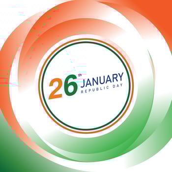 India Republic Day 26 January Indian Background vector