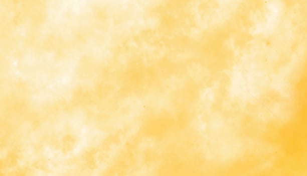 abstract soft yellow watercolor background. creative yellow clouds and white shades hand drawn texture. watercolor paper textured aquarelle canvas for modern creative design. wash aqua vector