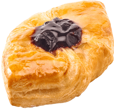 Delicious Danish pastry transparent background png
