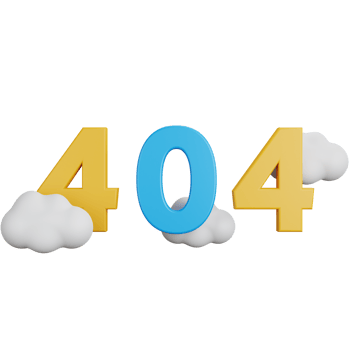 3d rendering 404 error message isolated png