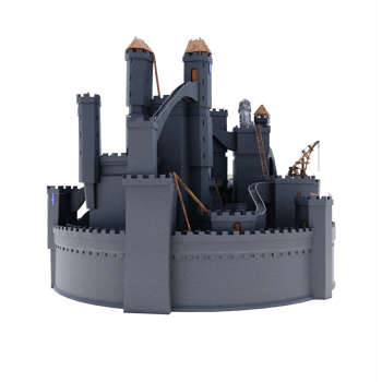 3d castle isolated png