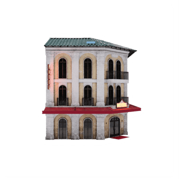 3d hotel isolated png