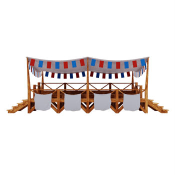 Medieval festival tribune png