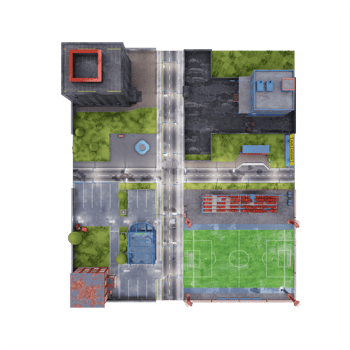 3d city isolated png