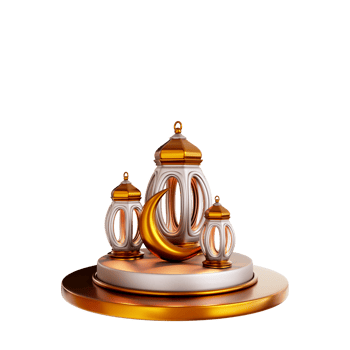 Ramadhan Kareem 3d element Podium png