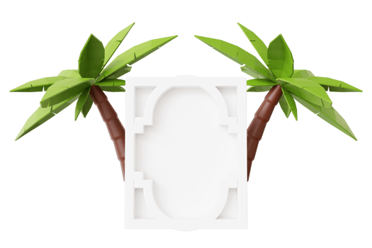 Ramadhan Kareem 3d element border png