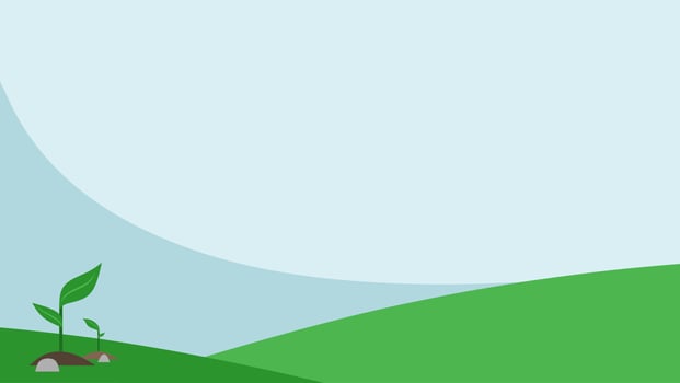 meadow landscape template background with flat design vector