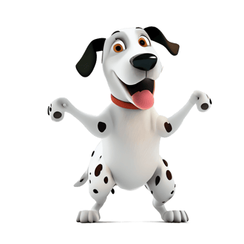 Cute and happy cartoon characters for kids and project decoration. on a transparent background png