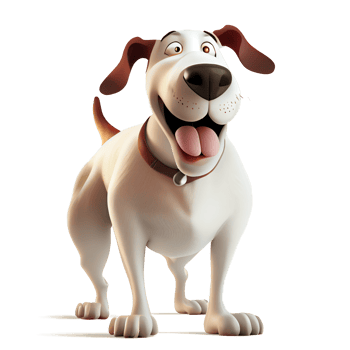 Cute and happy cartoon characters for kids and project decoration. on a transparent background png