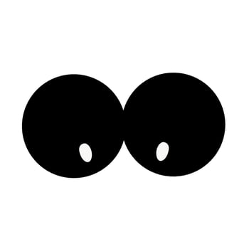 Illustration design vector graphic of eye shape. Perfect for sticker ornament