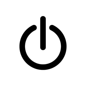 on-off button icon vector