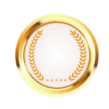 Gold badges seal quality labels. sale medal badge  stamp golden genuine png