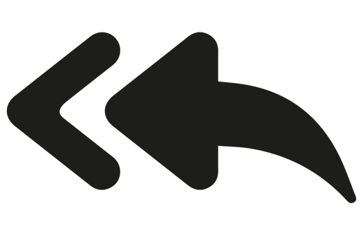 Left arrow icon png on Transparent Background