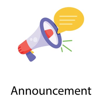 Trendy Announcement Concepts vector