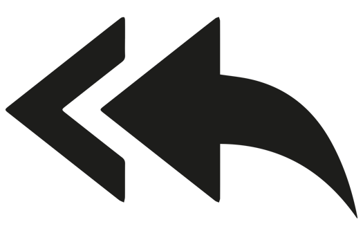 Left arrow icon png on Transparent Background