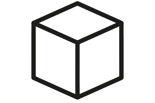 box cube icon on transparent background png