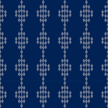 blue seamless geometric ethnic pattern vector