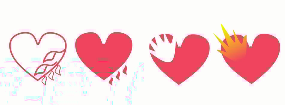 Love heart icon vector. Creative illustration romantic love symbols collection. Love concept. Design element for Valentine's day. vector