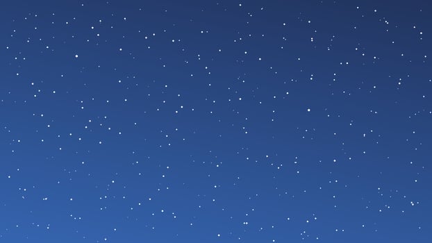 Night sky with many stars. Abstract nature background with stardust in deep universe. Vector illustration.