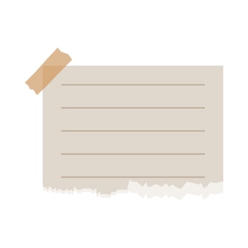 Sticky tape Reminder notes torn paper vector
