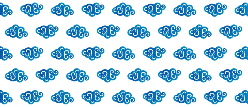 Chinese style cloud background ornament vector