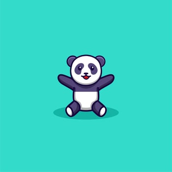 Cute Panda Design vector