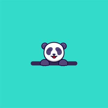 Cute Panda Design vector