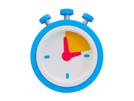 3d minimal stopwatch. 3d illustration. png