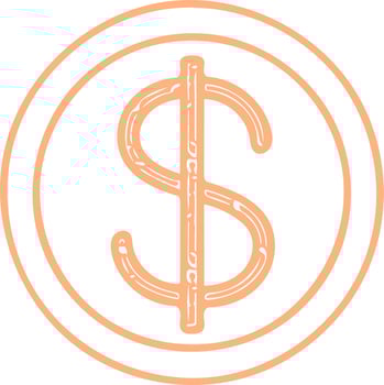 American Dollar Symbol vector