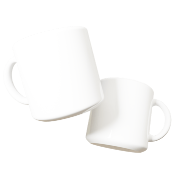 3D Rendering Mug Transparent Background png