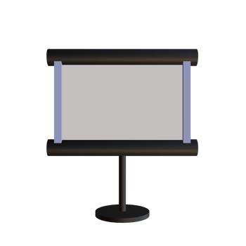3d white board png