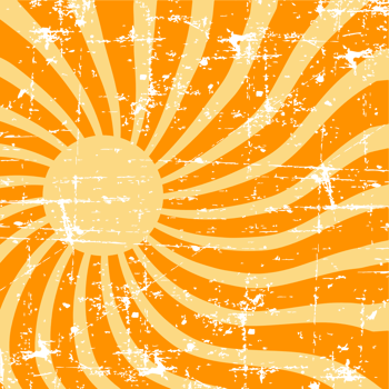 Square Retro Strip Orange Style png