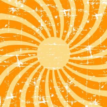 Square Retro Strip Orange Style png