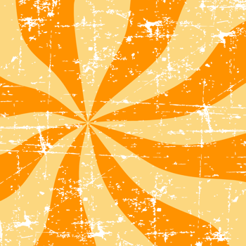 Square Retro Strip Orange Style png