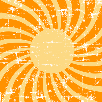 Square Retro Strip Orange Style png
