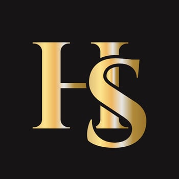 Monogram SH Logo Design. HS Logotype vector