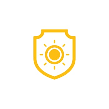 Uv shield protection icon vector