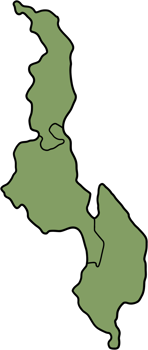 doodle freehand drawing of malawi map. png