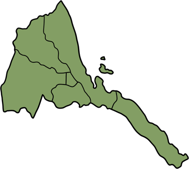 doodle freehand drawing of eritrea map. png