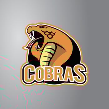 Cobra Illustration Design Badge vector